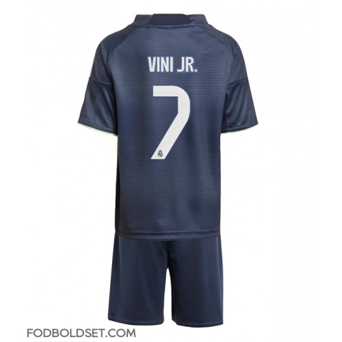 Real Madrid Vinicius Junior #7 Udebane Trøje Børn 2025-26 Kortærmet (+ Korte bukser)